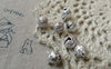 Accessories - 10 Pcs Of Silver Color Star Dust Bells Jingle Bells Charms  8mm A6555