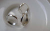 Accessories - 10 Pcs Of Silver Tone Bezel 14mm Ear Stud Earring Posts  A7183