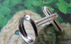 Accessories - 10 Pcs Of Silver Tone Lovely Cuff Links Cufflinks With Round Bezel Setting Match 12mm Cameo A2618