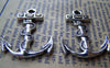 Accessories - 10 Pcs Of Tibetan Silver Antique Silver Anchor Charms 24x32mm A1275