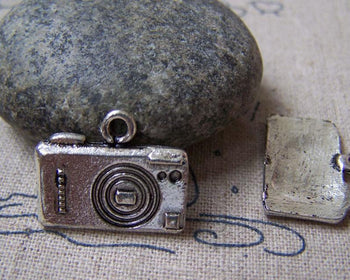 Accessories - 10 Pcs Of Tibetan Silver Antique Silver Camera Charms 16x19mm A4964