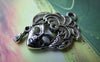 Accessories - 10 Pcs Of Tibetan Silver Antique Silver Halloween Lady Mask Charms  19x29mm   A4477