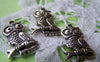 Accessories - 10 Pcs Of Tibetan Silver Antique Silver Lovely Owl Charms 14x19mm A1838