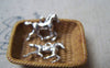 Accessories - 10 Pcs Of Tibetan Silver Antique Silver Running Horse Charms 15x20mm A4759