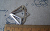 Accessories - 10 Pcs Of Tibetan Silver Filigree Diamond Charms 28x30mm A4516