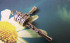 Accessories - 10 Pcs Of Tibetan Silver Prayer Wheel Charms Size 4x23mm A3469