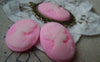 Accessories - 10 Pcs Resin Antique Style Pink Victorian Lady Cameo Cabochon 18x25mm A4046