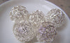 Accessories - 10 Pcs Silver Tone Iron Wire Knots Ball Beads Size 16mm A6063