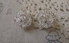 Accessories - 10 Pcs Silver Tone Iron Wire Knots Ball Beads Size 18mm A7483