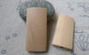 Accessories - 10 Pcs Unvarnished Rectangular Wood Beads Findings  20x40mm A6097
