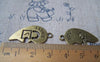 Accessories - 10 Sets (20pcs) Of Antique Bronze Key And Lock Heart Charms 15x30mm A165