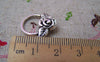 Accessories - 10 Sets Antique Silver Rose Flower Toggle Clasps A1268