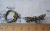 Accessories - 10 Sets Of Antique Bronze Dragonfly Toggle Clasps  A5083