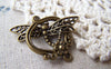 Accessories - 10 Sets Of Antique Bronze Dragonfly Toggle Clasps  A5083