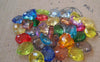Accessories - 100 Pcs Of Acrylic Faceted Drop Beads 7x10mm Mixed Color A5287