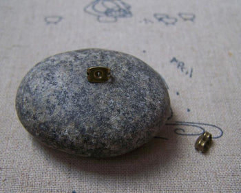 Accessories - 100 Pcs Of Antique Bronze Brass Butterfly Backs Backings Earnuts Earring Stoppers 3.5x5mm A5160