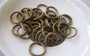 Accessories - 100 Pcs Of Antique Bronze Thick Jump Rings 12mm 14gauge A2436