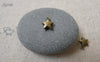 Accessories - 100 Pcs Of Antique Bronze Thick Star Charms 7mm A7133