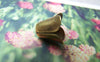 Accessories - 100 Pcs Of Antiqued Bronze Filigree  Four Leaf Flower Cone Bead Caps 10x12mm A2104
