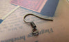 Accessories - 100 Pcs Of Antiqued Bronze Fish Hook Earwire   14x15mm A4092