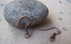 Accessories - 100 Pcs Of Antiqued Copper Fish Ball Hook Earwire Findings 18mm A3012