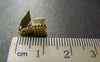 Accessories - 100 Pcs Of Gold Tone Fold Over Crimp Head Clasps Size  7x11mm A3619