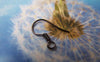Accessories - 100 Pcs Of Gunmetal Black Fish Hook Earwire Findings 14x15mm A3324