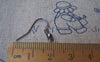Accessories - 100 Pcs Of Gunmetal Black Fish Hook Earwire Findings 18mm A3259