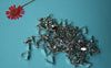 Accessories - 100 Pcs Of Silvery Gray Nickel Tone Bails 8mm A2120
