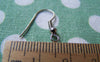 Accessories - 100 Pcs Of Silvery Gray Nickel Tone Fish Ball Hook Earwire Findings 18mm A3305