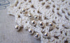 Accessories - 100 Pcs Silver Finish Smooth Round Iron Metallic Beads Ball Size 5mm A4975