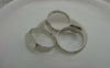 Accessories - 10mm Pad Ring Base Silvery Gray Nickel Tone Adjustable Ring Set Of 50  A6002