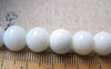 Accessories - 11.8 Inches Strand (30pcs) Of Milky White Plastic Round Acrylic Beads 10mm A2739