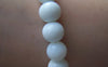 Accessories - 11.8 Inches Strand (30pcs) Of Milky White Plastic Round Acrylic Beads 10mm A2739