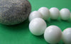 Accessories - 13 Inches Strand (28pcs) Of Milky White Plastic Round Acrylic Beads 12mm A3922