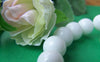Accessories - 13 Inches Strand (28pcs) Of Milky White Plastic Round Acrylic Beads 12mm A3922