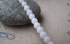 Accessories - 13 Inches Strand (85pcs) Of Milky White Plastic Round Acrylic Beads 4mm A3932