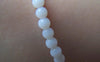Accessories - 13 Inches Strand (85pcs) Of Milky White Plastic Round Acrylic Beads 4mm A3932