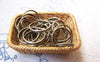 Accessories - 150 Pcs Of Antique Bronze Iron Split Rings 12mm A3093