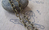 Accessories - 16 Ft (5m) Antique Bronze Chunky Embossed Textured Cable Chain 5.5x7mm A4426