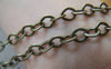 Accessories - 16 Ft (5m) Antique Bronze Chunky Embossed Textured Cable Chain 5.5x7mm A4426
