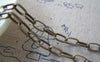 Accessories - 16 Ft (5m) Antique Bronze Chunky Embossed Textured Cable Chain 5x9mm A4427