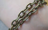 Accessories - 16 Ft (5m) Antique Bronze Steel Chunky Embossed Textured Cable Chain  5.5x9mm A4422