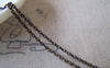 Accessories - 16 Ft (5m) Of Black Textured Brass Oval Cable Chain 1.5x2.2mm A4414