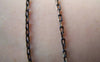 Accessories - 16 Ft (5m) Of Black Textured Brass Oval Cable Chain  2x4mm A4037