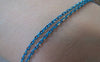 Accessories - 16 Ft (5m) Of Blue Textured Brass Oval Cable Chain 1.5x2.2mm  A4415