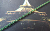 Accessories - 16 Ft (5m) Of Green Textured Brass Oval Cable Chain  1.5x2.2mm A4421