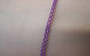 Accessories - 16 Ft (5m) Of Purple Textured Brass Oval Cable Chain 1.5x2.2mm A4412