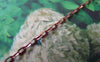 Accessories - 16 Ft (5m) Of Red Textured Brass Oval Cable Chain  2x4mm A4416