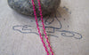 Accessories - 16 Ft (5m) Of Rose Pink Textured Brass Oval Cable Chain 1.5x2.2mm A4413